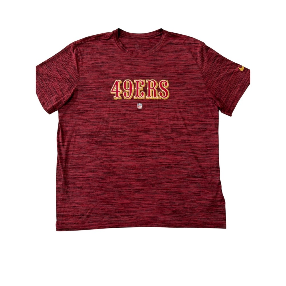 Nike San Francisco 49ers Dri Fit Shirt XXL‎ Red NFL Performance Tee Mens